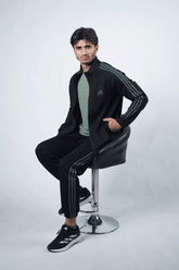 ADI Dark Teal Black Tracksuit
