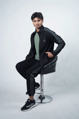 ADI Dark Teal Black Tracksuit