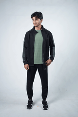 ADI Dark Teal Black Tracksuit