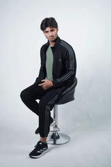 ADI Dark Teal Black Tracksuit