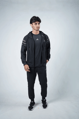 ADI Dotted Black Tracksuit