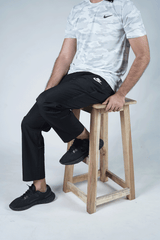 Nik Black Straight Fit Trouser