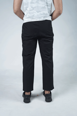 Nik Black Straight Fit Trouser