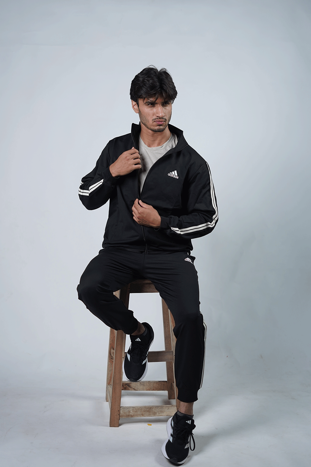 ADI Classic Black Tracksuit